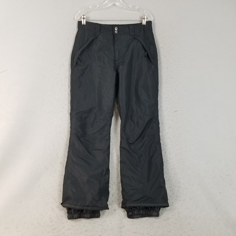 Sportcaster Ski Pants Mens XS Black Snowboard Adjustable Waist Insulated Snow